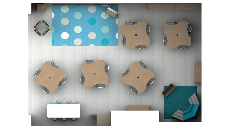 Kindergarten Classroom - Planl View